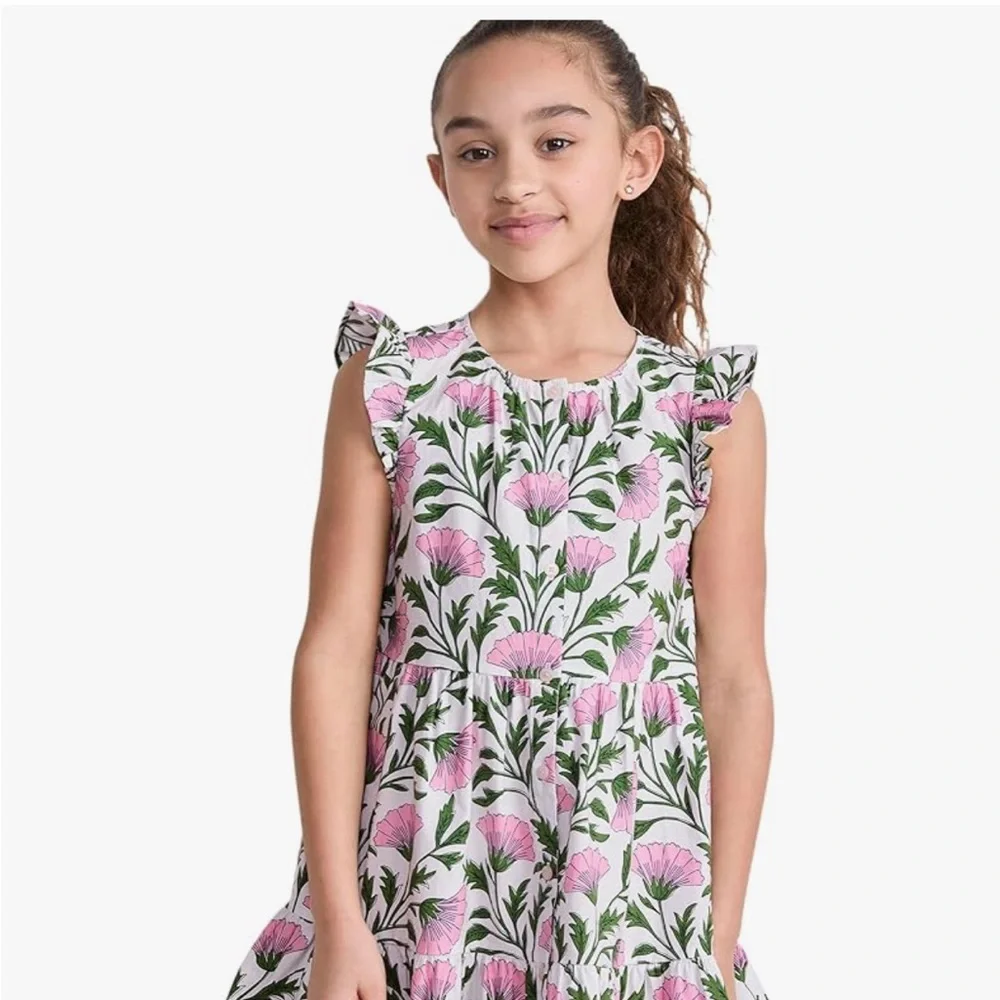 Vineyard Vines Girls' Evie Poplin‎ Shirt Dress Size Medium New With Tags